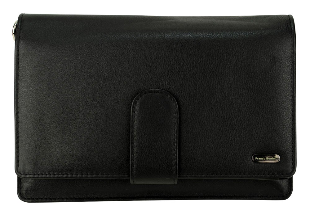 Franco Bonini RFID Proctected Zip Around 19 Card Holder Genuine Leather  Wallet | eBay